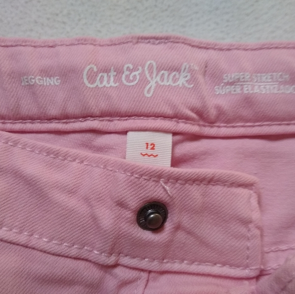 Cat&Jack Stretch Jegging Pink Girls Size 12 - Picture 4 of 5